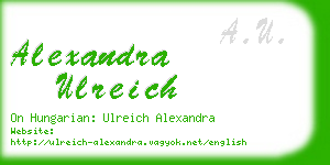 alexandra ulreich business card